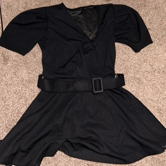 A Black Puffy Dress | Color: Black | Size: Mdium Or Large | Chelys749's Closet